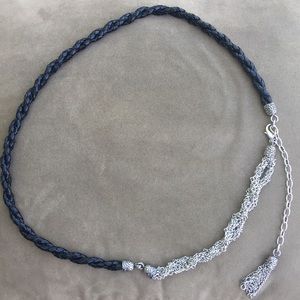 VINTAGE Silver Tassel Belt  Festival Boho style!